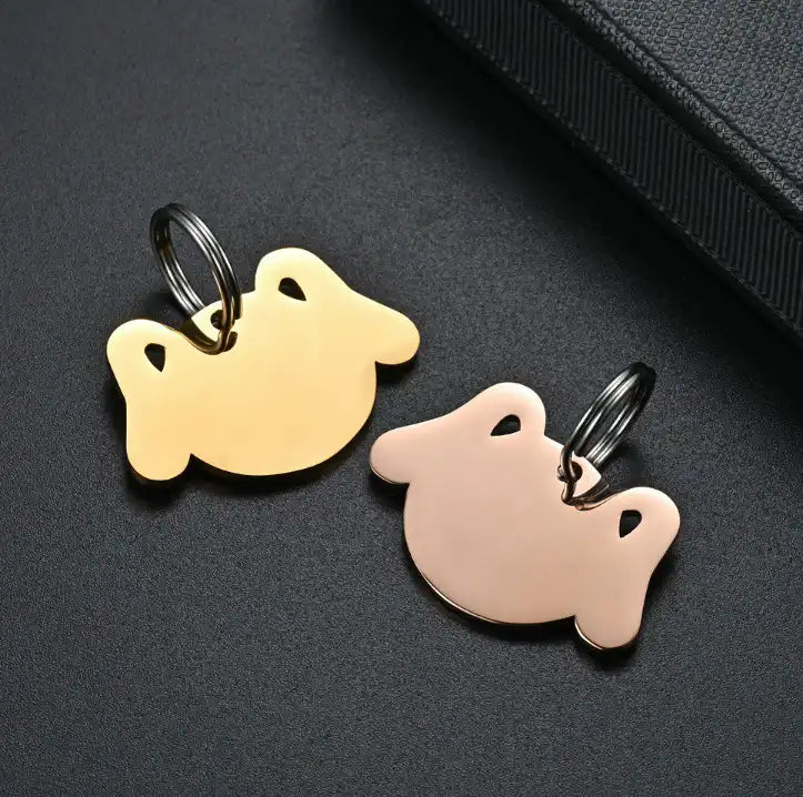 36*25mm Stainless Steel Engravable Dog Tags ( pk of 10 ) / KT0040