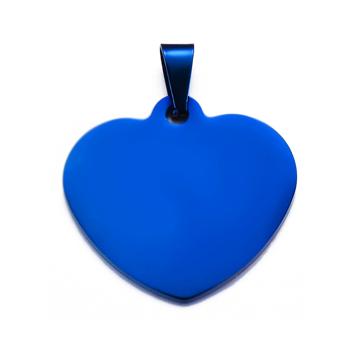 Stainless Steel Engravable Heart Cat Dog Tags ( pk of 10 ) / KT0025
