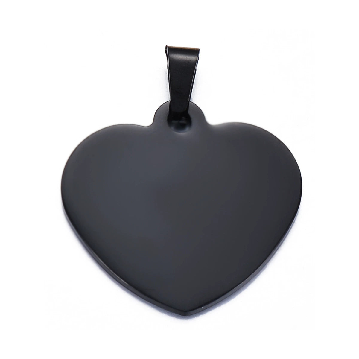 Stainless Steel Engravable Heart Cat Dog Tags ( pk of 10 ) / KT0025