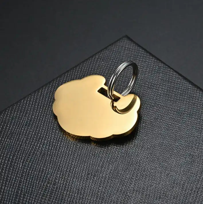 35*26mm Stainless Steel Engravable Lock Shape Dog Tags ( pk of 10 ) / KT0050