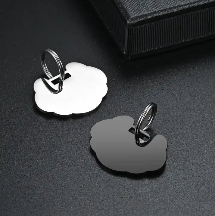 35*26mm Stainless Steel Engravable Lock Shape Dog Tags ( pk of 10 ) / KT0050