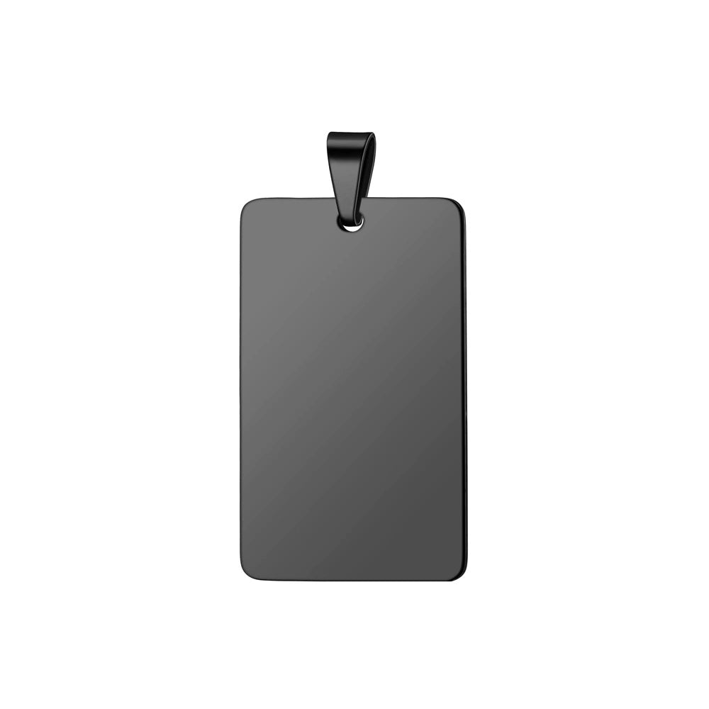 Stainless Steel Engravable Rectangle Military Dog Tags ( pk of 10 ) / KT0014