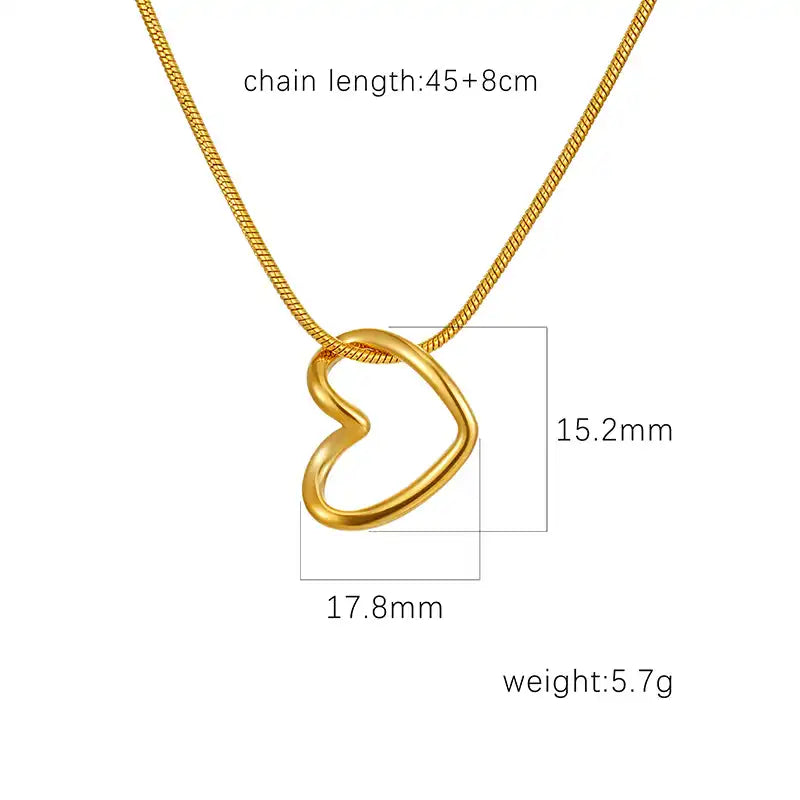 Stainless Steel Love Pendant necklace / 25004042