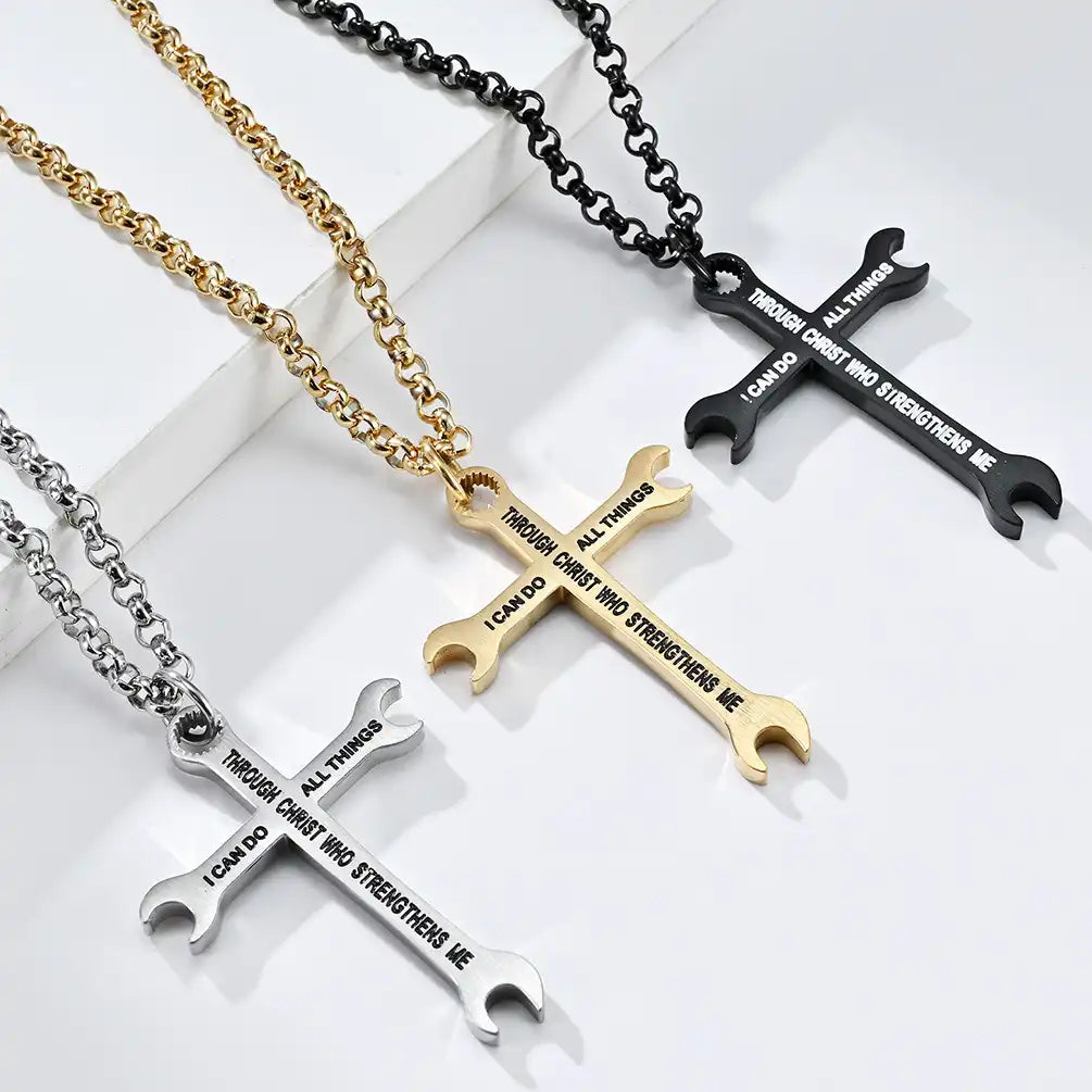 Stainless Steel Minimalist Pendant Necklace / 25005002