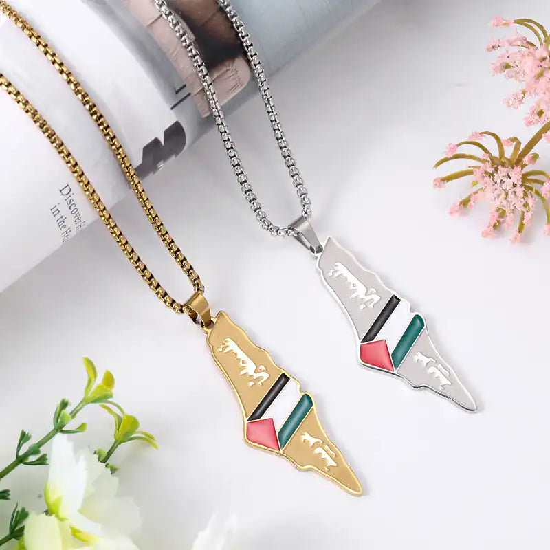 Stainless Steel Minimalist Religious Pendant Necklace / 25005004