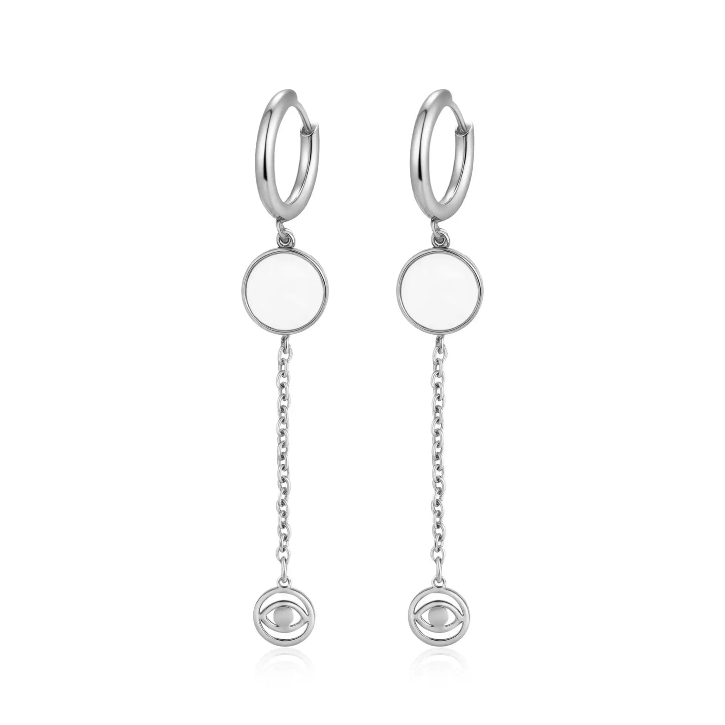 Stainless Steel Tassel Earrings Women's Trendy 18K Dangle Earrings / 25104013
