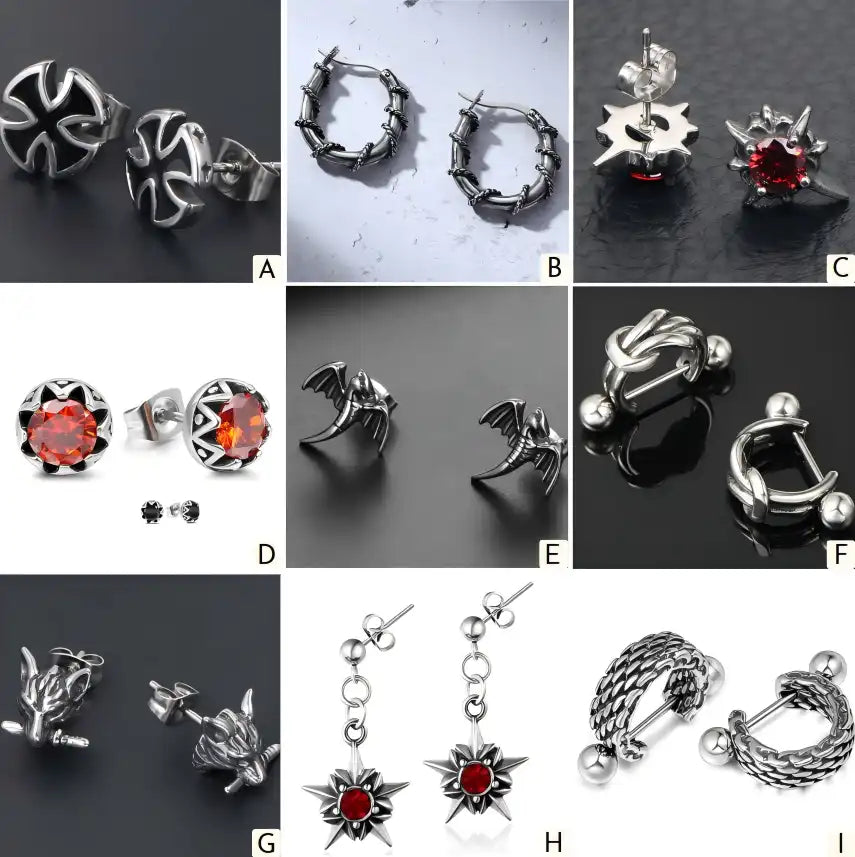 Stainless Steel Vintage Earrings / 25103003