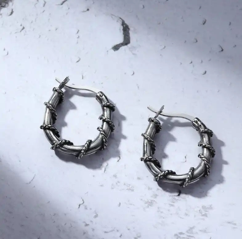 Stainless Steel Vintage Earrings / 25103003