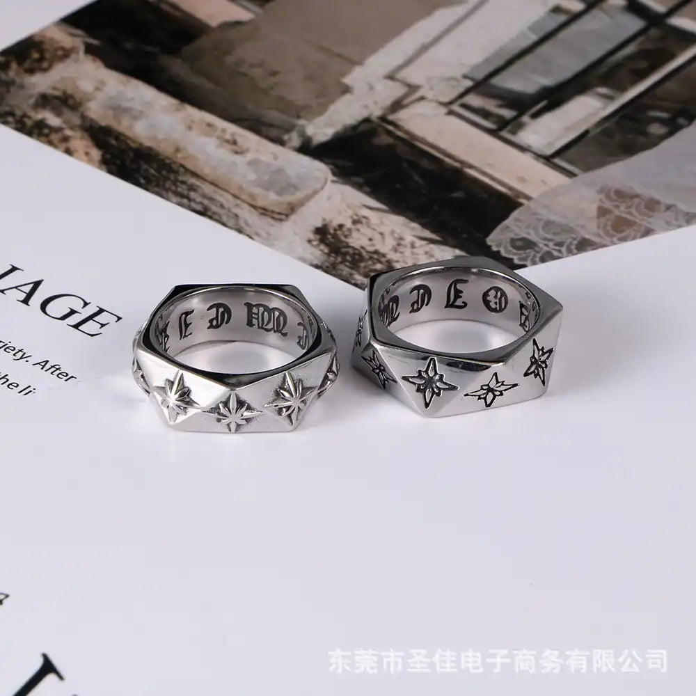 Stainless Steel Vintage Rings / 25203004