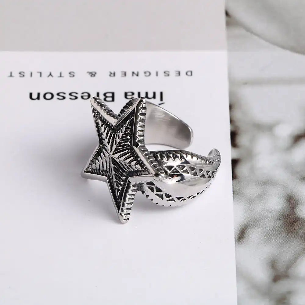 Stainless Steel Vintage Rings / 25203003