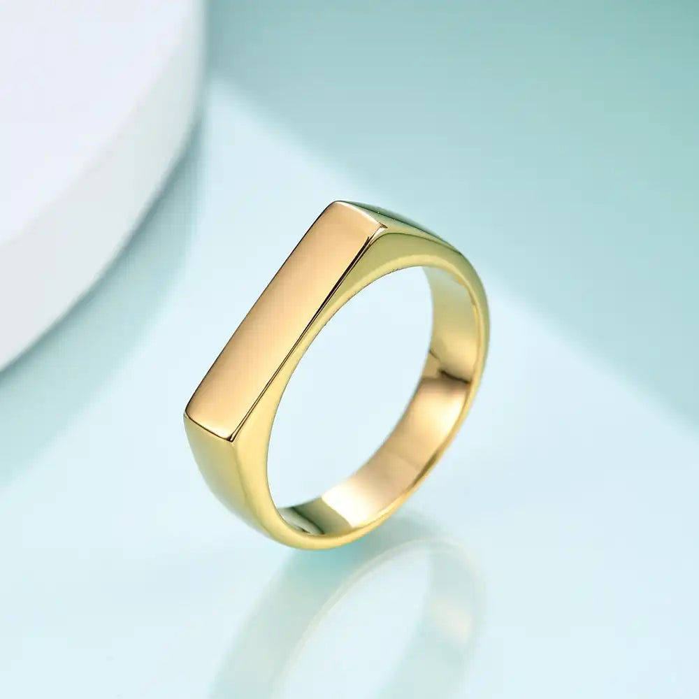 New arrival Stainless Steel Vintage Signet Rings / 25205003