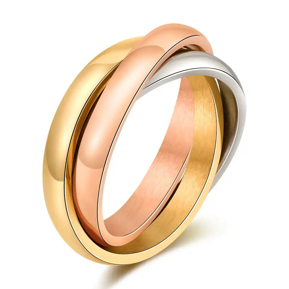 Stainless Steel Vintage Signet and Band Rings / 25205004