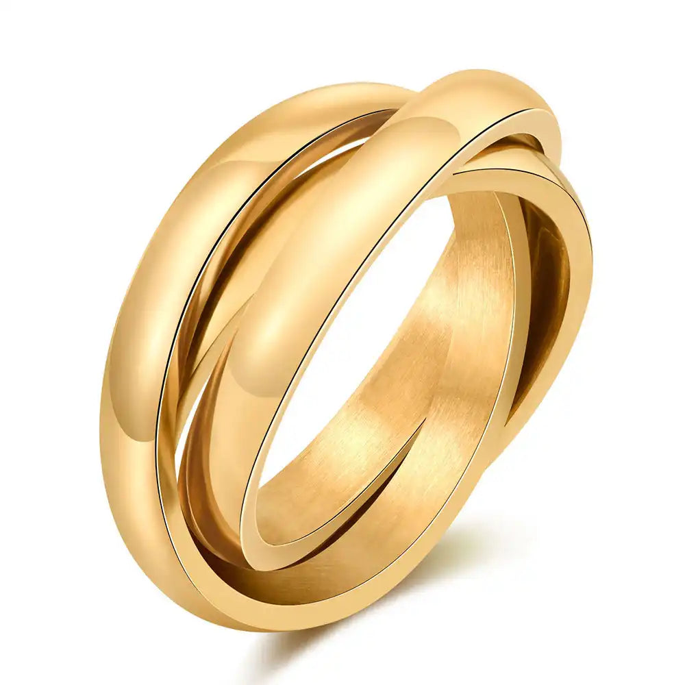 Stainless Steel Vintage Signet and Band Rings / 25205004