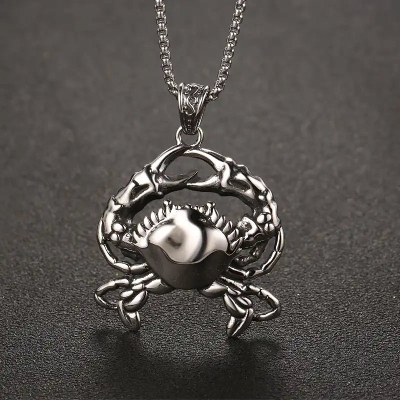Stainless Steel Vintage Pendant Necklace / 25003031