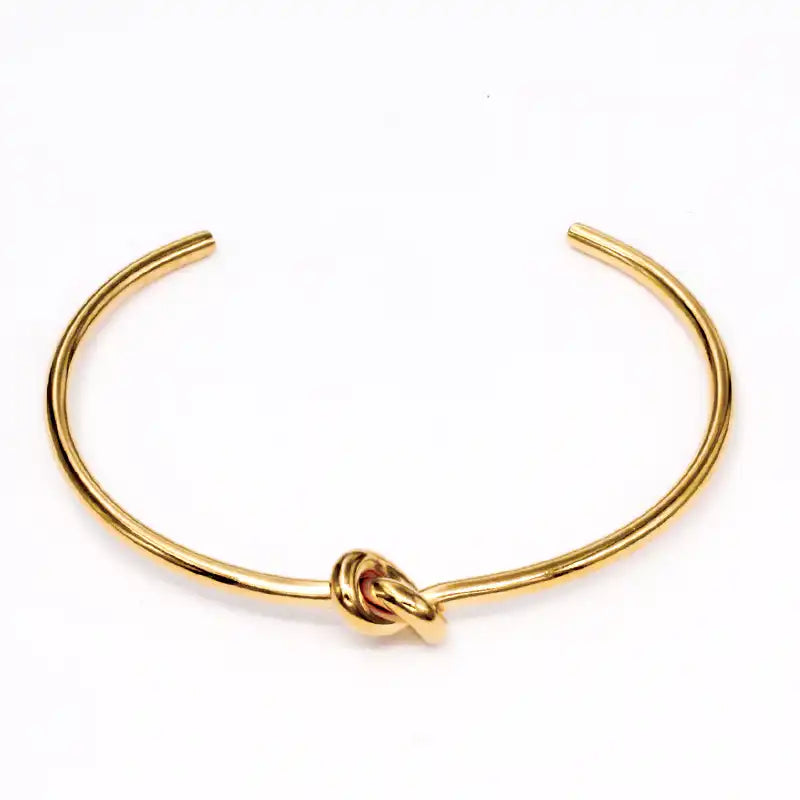 Titanium Steel Minimalist Love Knot Bracelet / 25303073