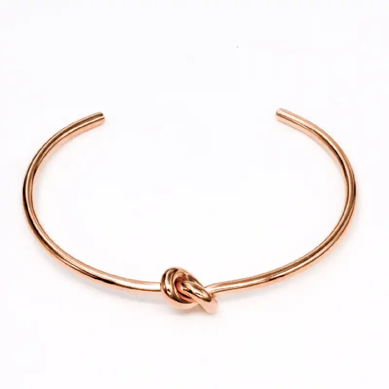 Titanium Steel Minimalist Love Knot Bracelet / 25303073