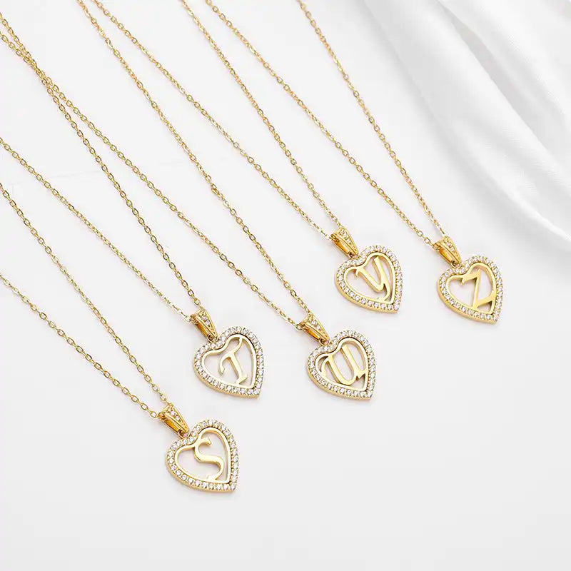 Titanium steel love letter pendant necklace / 25004013