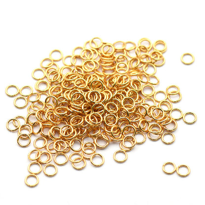 2-30mm Round Gold Filled Closed Jump Rings ( pk of 200)