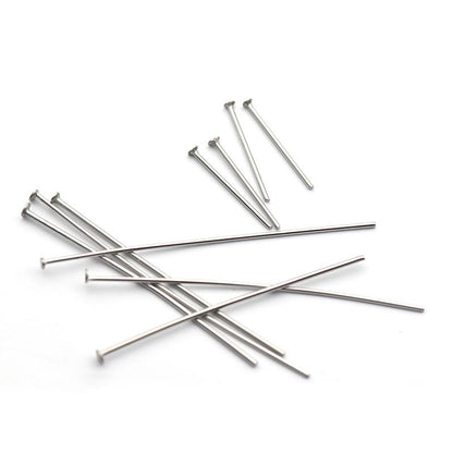 0.5-0.7mm Stainless Steel T Type Jewelry Making Head Pins (pack-of-400)