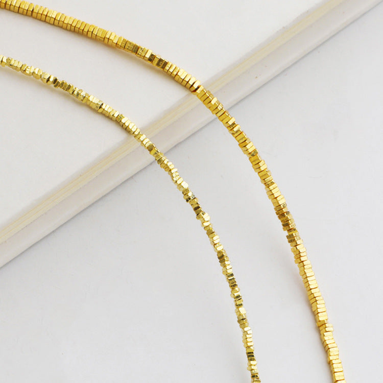 Gold Filled, 1.5-2mm Cube, Sterling Silver Beads ( pk of 10 )