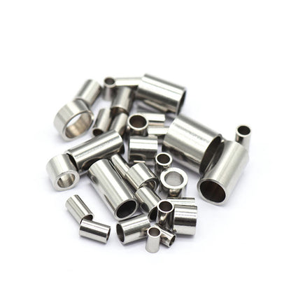 1.5-30mm Tube, Stainless Steel Beads ( pk of 200 )