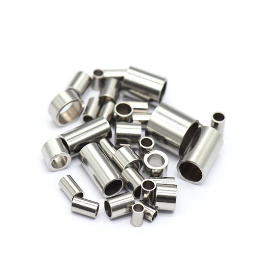 1.5-30mm Tube, Stainless Steel Beads ( pk of 200 )