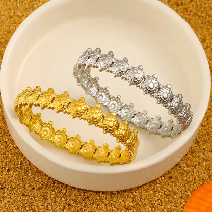 18K Gold PVD titanium steel Turtle Bracelet / 25303086