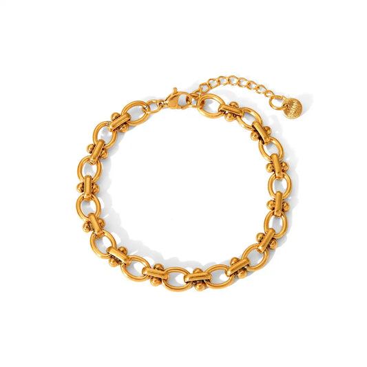 18K Gold PVD Stainless Steel Chain Bracelet Wholesale / KB0024