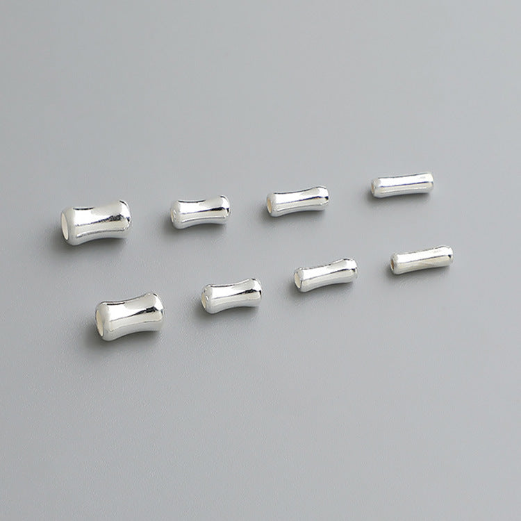 2-4mm Tube,Sterling Silver Beads ( pk of 10 )