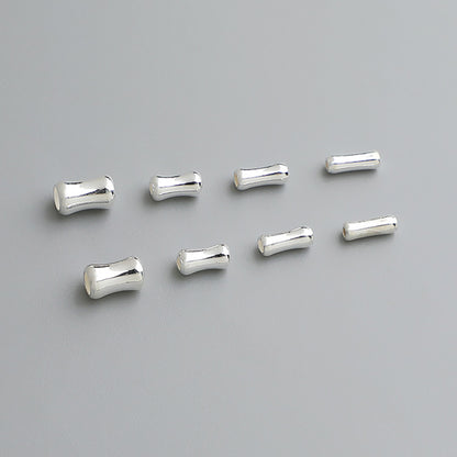 2-4mm Tube,Sterling Silver Beads ( pk of 10 )