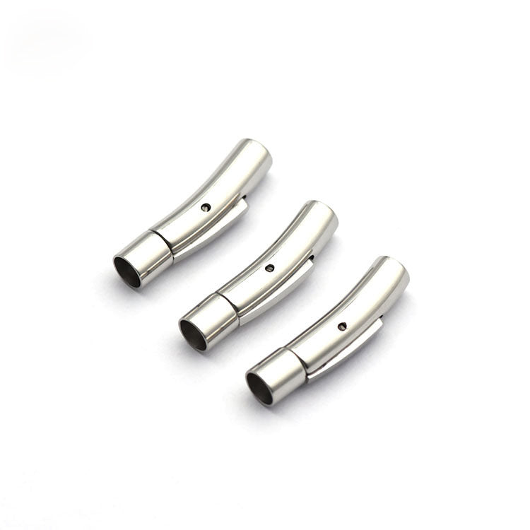 2-8mm Stainless Steel Jewelry Making Bayonet Clasps With Buckle (pack of 10)