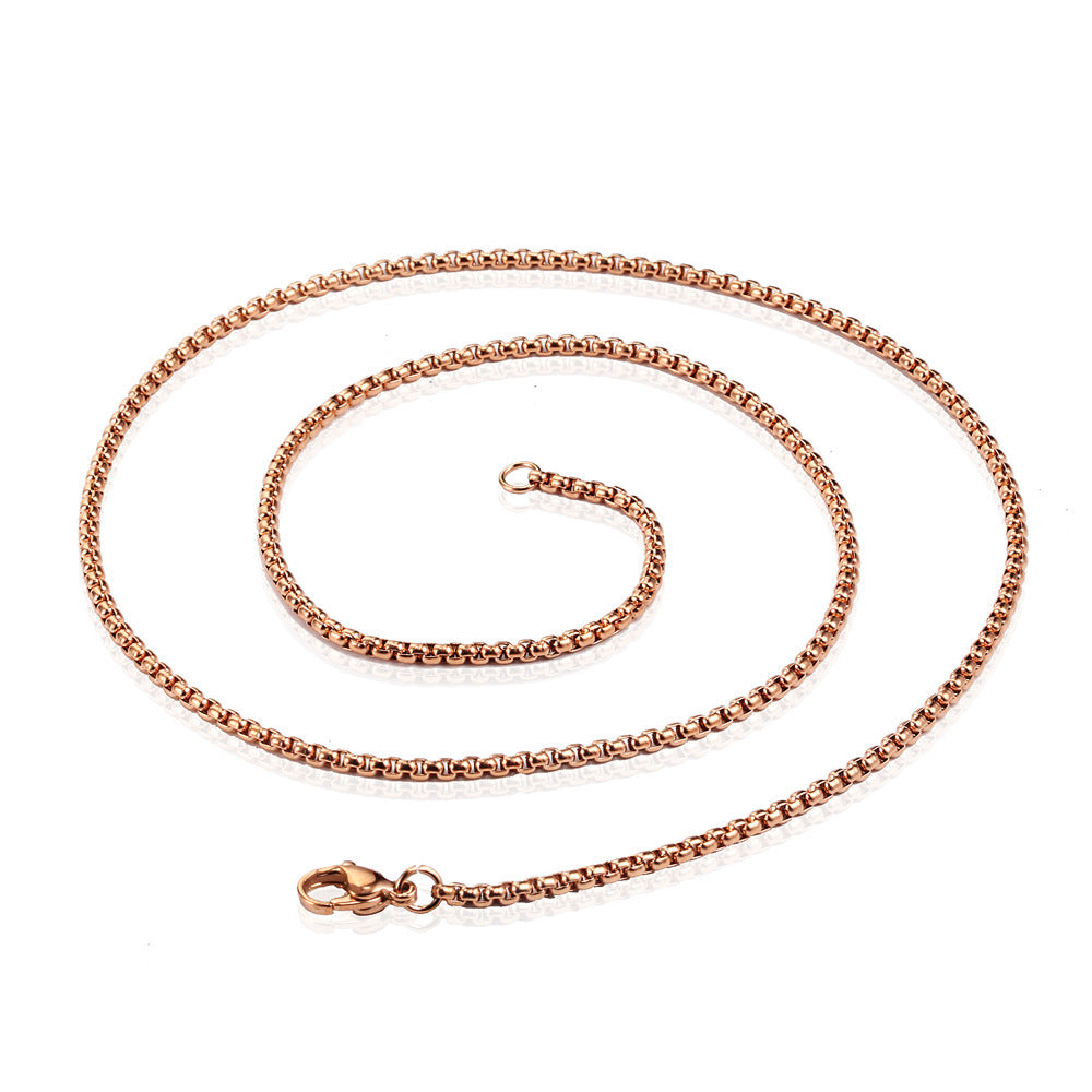 2mm Stainless Steel Chain Necklace ( Pk of 10 ) / KJ0213