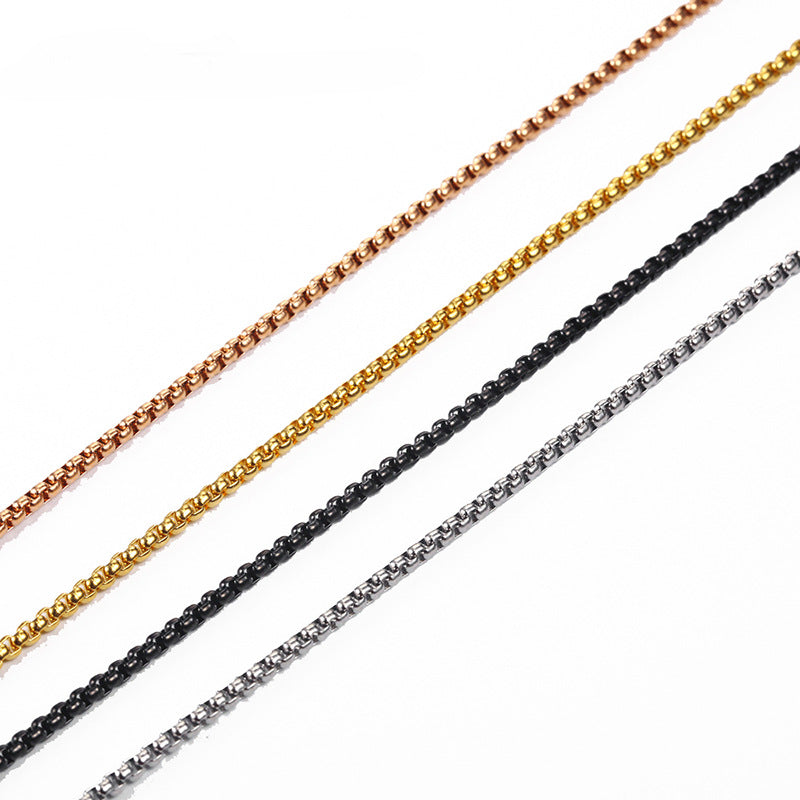 2mm Stainless Steel Chain Necklace ( Pk of 10 ) / KJ0213