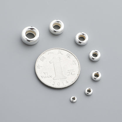 3-10mm Cylinder Beads Sterling Silver Beads ( pk of 10 )