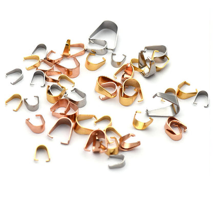 304 Stainless Steel Bails For Necklace Making (pack of 200pcs)