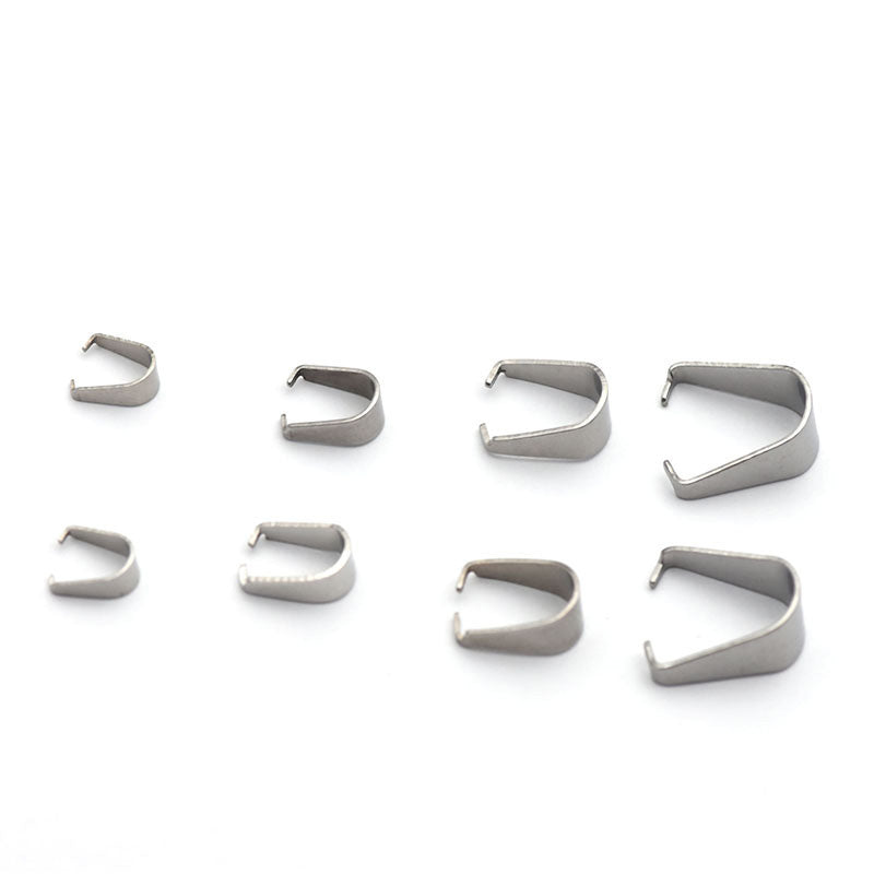 304 Stainless Steel Bails For Necklace Making (pack of 200pcs)