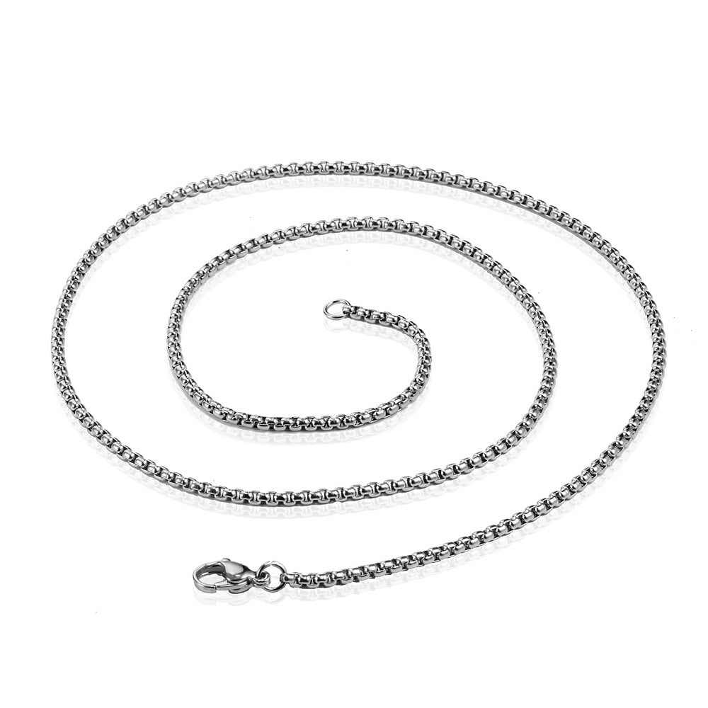 3mm Stainless Steel Chain Necklace ( Pk of 10 ) / KJ0215