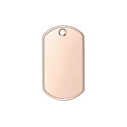 50*28mm Stainless Steel Engravable Military Dog Tags ( pk of 10 ) / KT0013