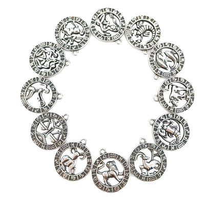 60cm Stainless Steel Vintage Cancer Zodiac Necklace / KJ0212