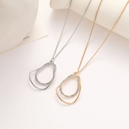 64cm Alloy Women Water Drop Pendant Necklace / KJ0183