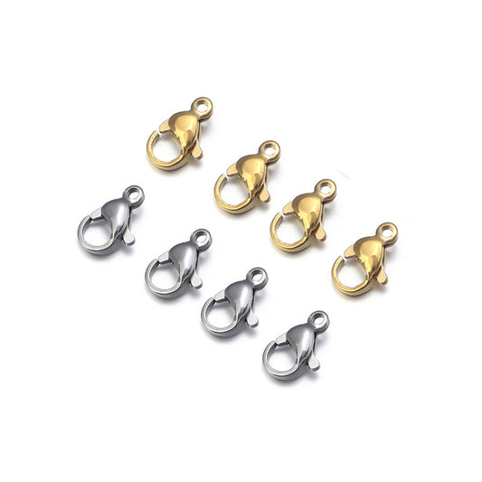 9-15mm Stainless Steel Lobster Clasps ( pk of 100 )