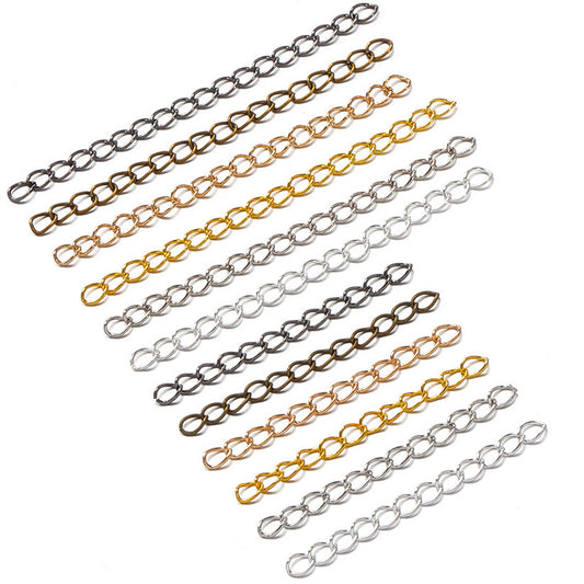 Alloy Extendable Bracelet Chain Earring Tail Chain Extension Chain ( pack of 100 ) / KJ0024