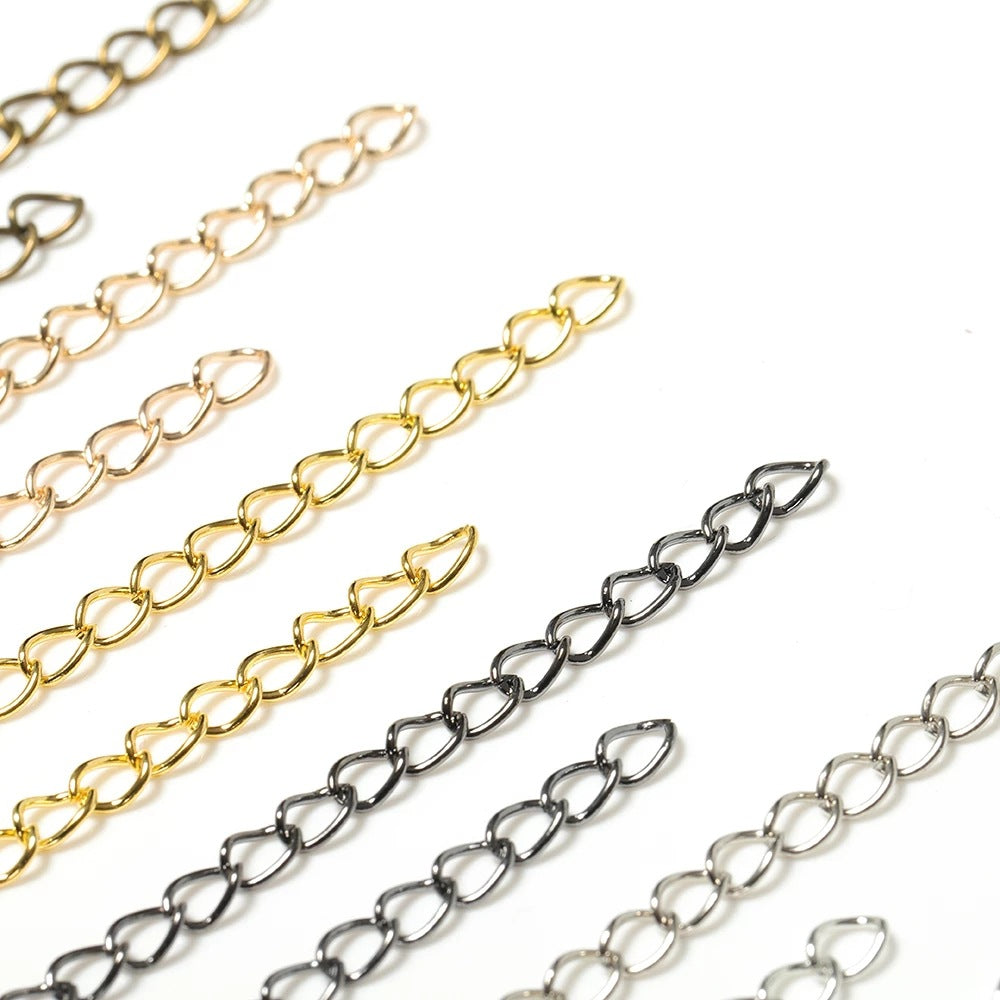 Alloy Extendable Bracelet Chain Earring Tail Chain Extension Chain ( pack of 100 ) / KJ0024