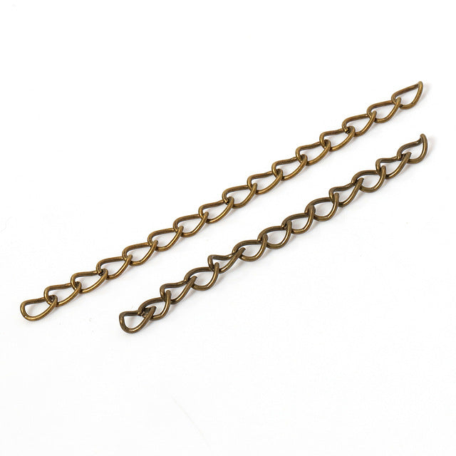 Alloy Extendable Bracelet Chain Earring Tail Chain Extension Chain ( pack of 100 ) / KJ0024