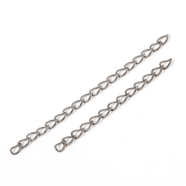 Alloy Extendable Bracelet Chain Earring Tail Chain Extension Chain ( pack of 100 ) / KJ0024