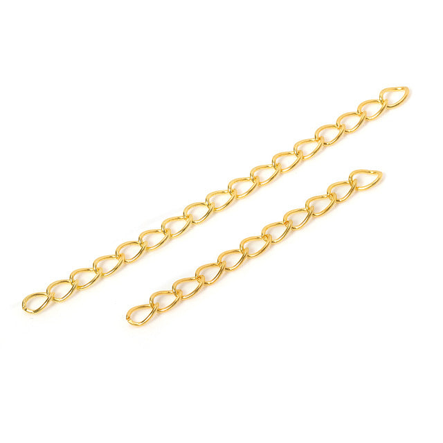 Alloy Extendable Bracelet Chain Earring Tail Chain Extension Chain ( pack of 100 ) / KJ0024