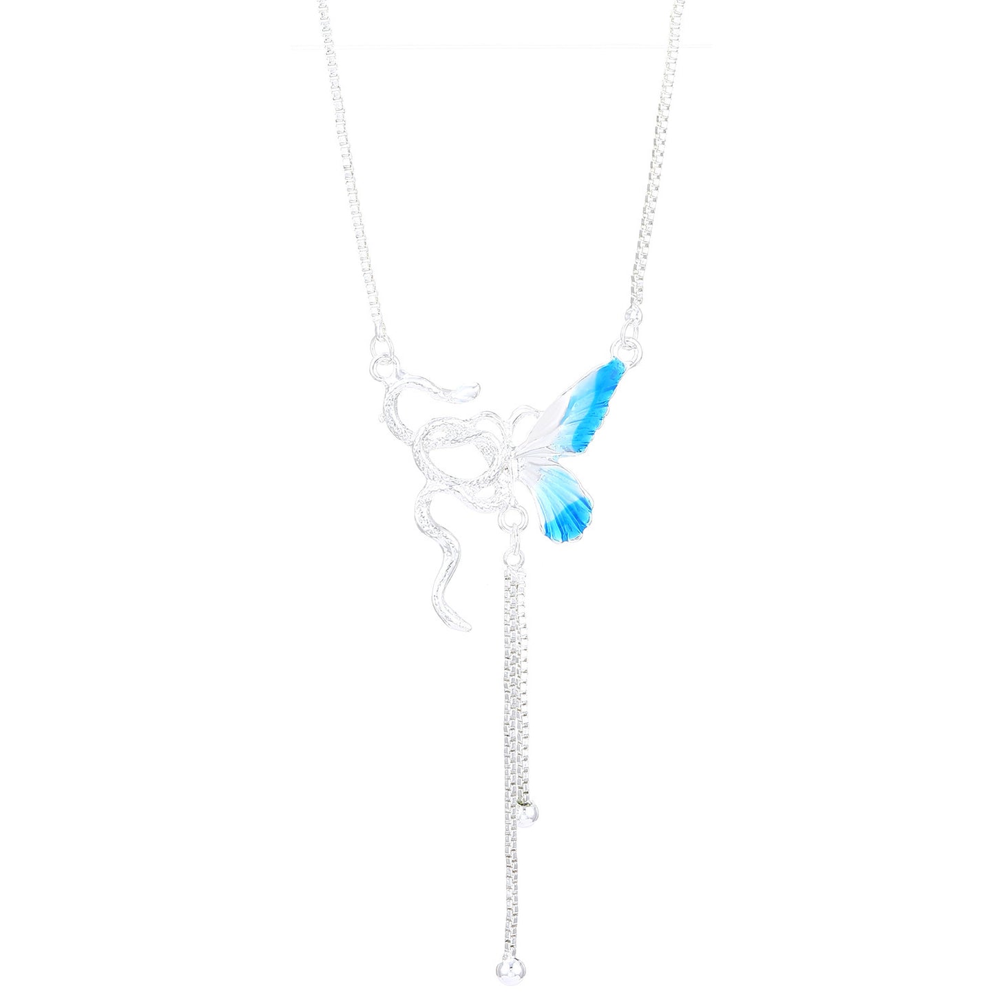 Alloy Zodiac Snake Lariat Necklaces / KJ0101