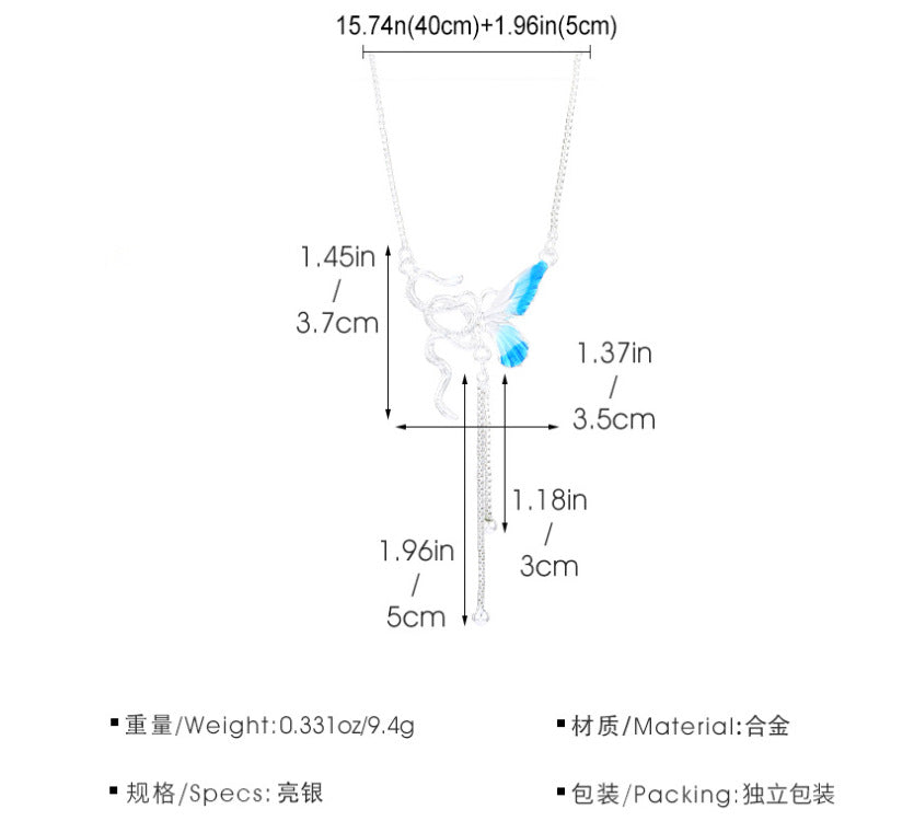 Alloy Zodiac Snake Lariat Necklaces / KJ0101