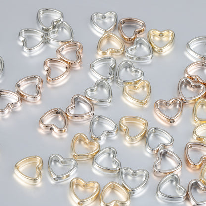 Heart style Jewelry Making CCB Plastic Beads (pack of 50)