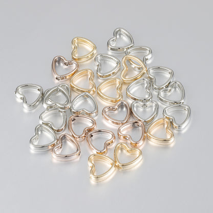 Heart style Jewelry Making CCB Plastic Beads (pack of 50)